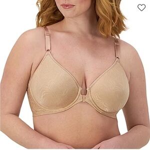 Bali DF3P66 Comfort Revolution Front Close T-shirt Underwire Bra Nude 38B